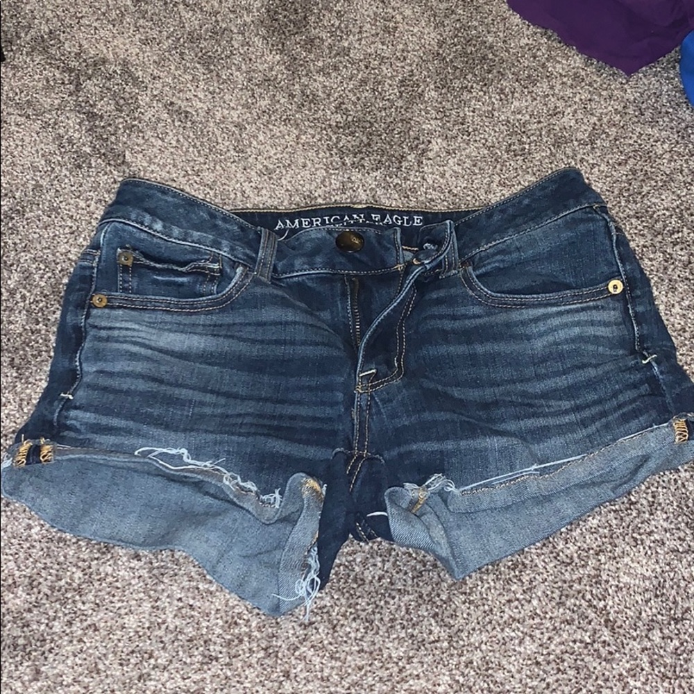 Low Rise denim shorts